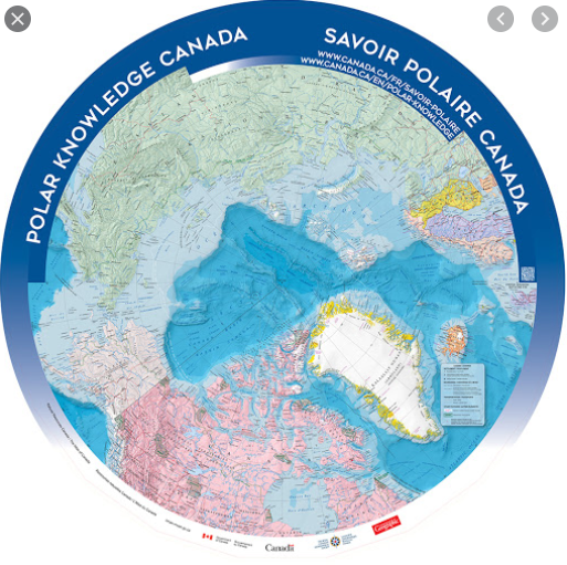 North Circumpolar Map (Gouvernement du Canada)