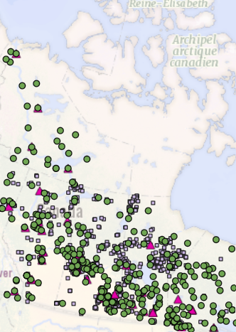 Carte interactive des profils des Premières nations (Gouvernement du Canada)