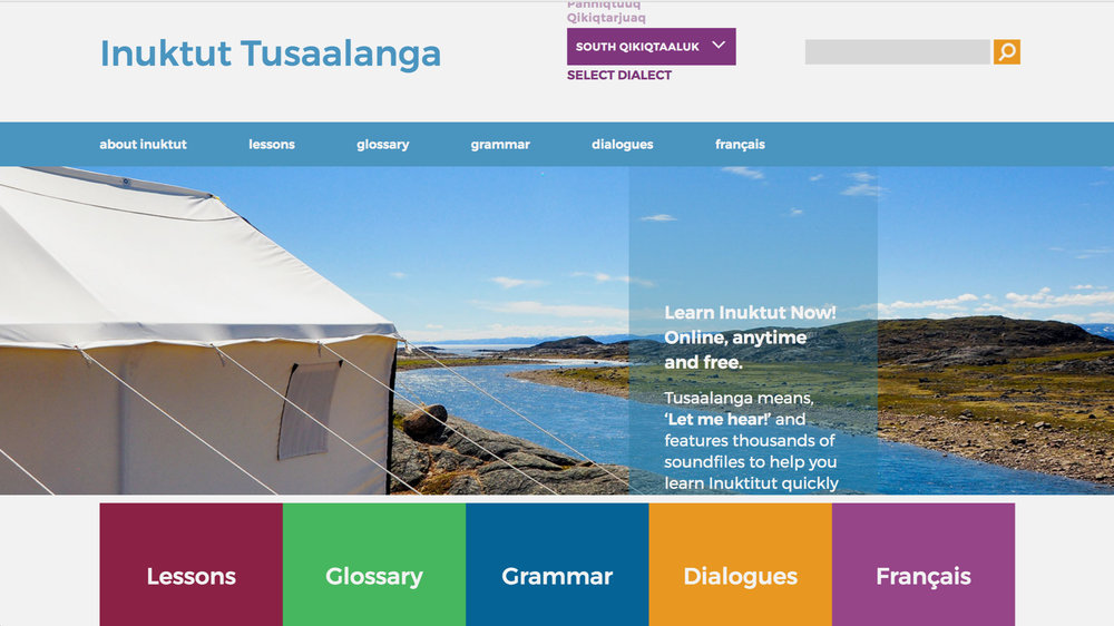 Inuktitut Tusaalanga Glossary