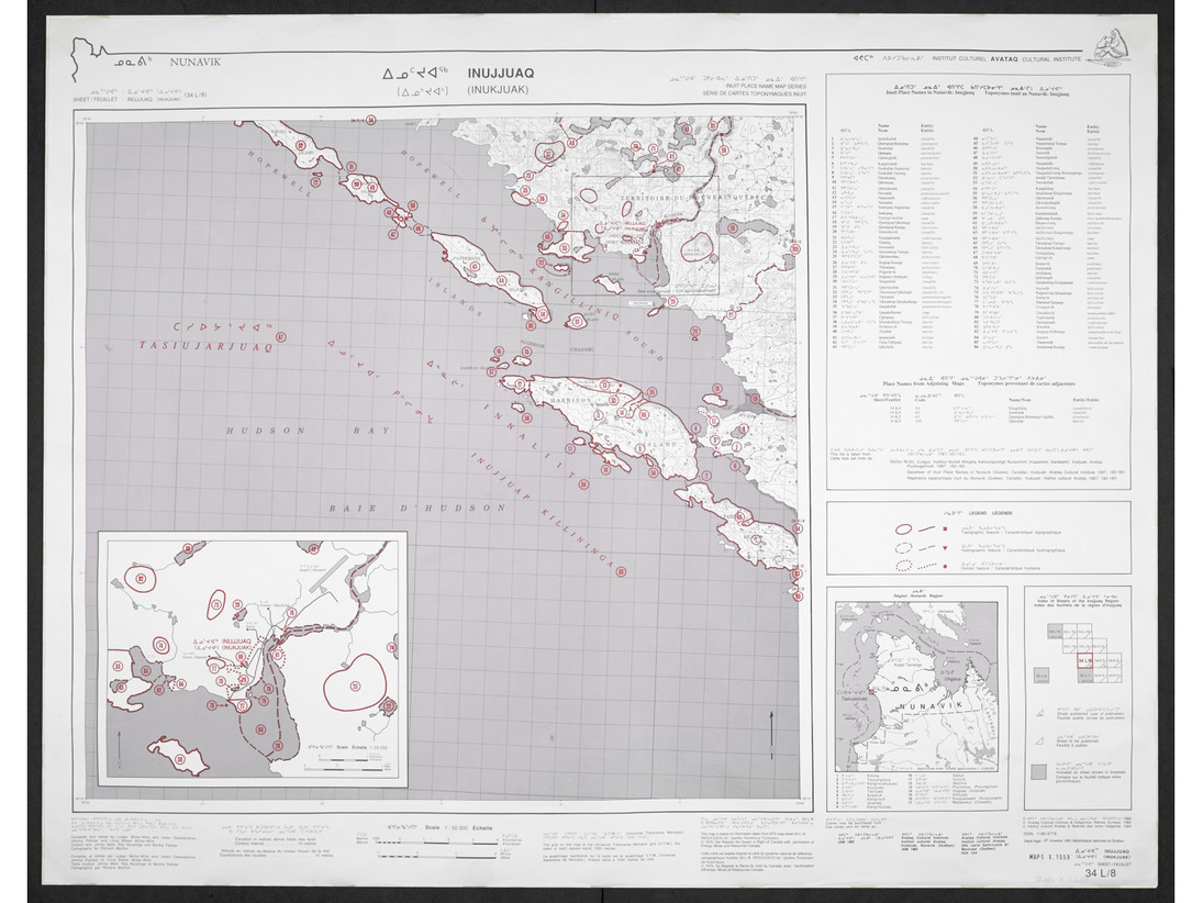 Nunavik: Inuit place name map series