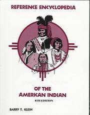 Reference encyclopedia of the American Indian