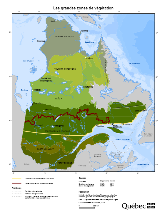 Cartes du Plan Nord (BAnQ)