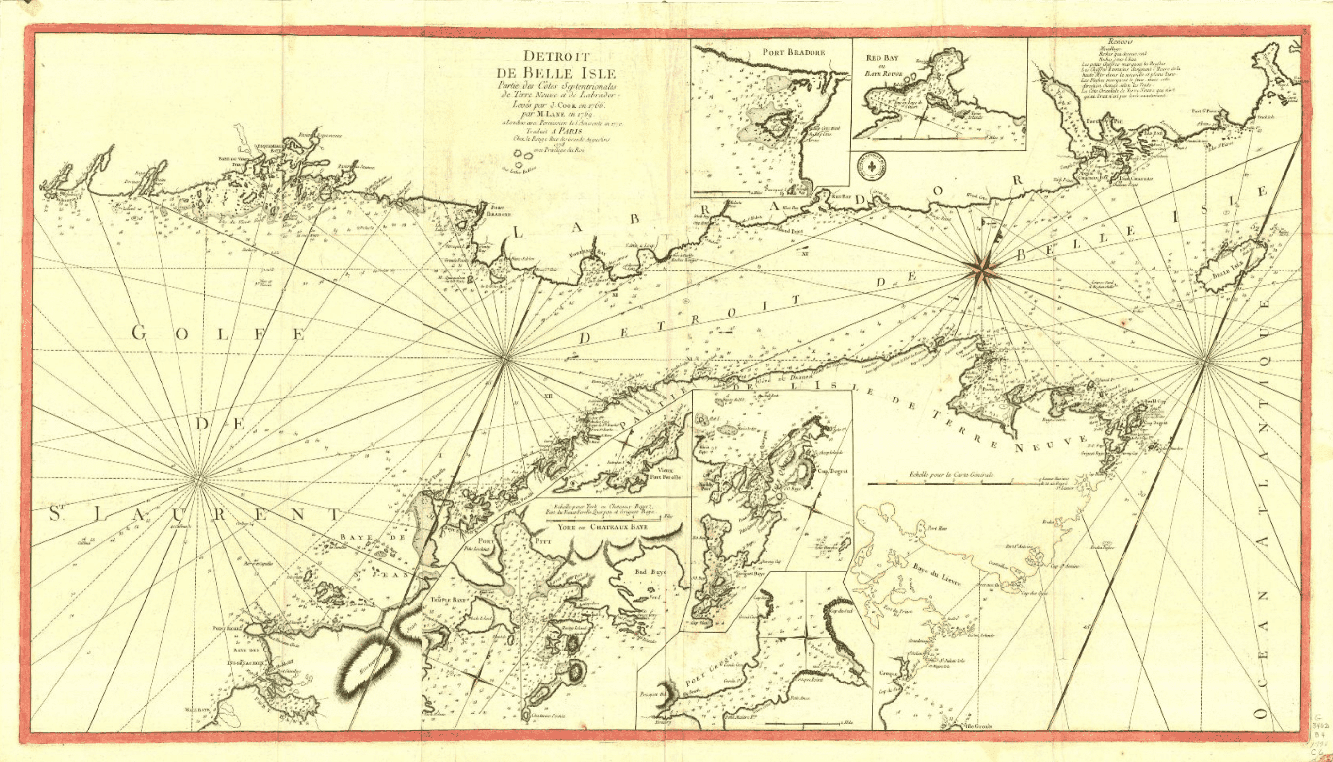 Historical maps: Strait of Belle Isle (BAnQ)