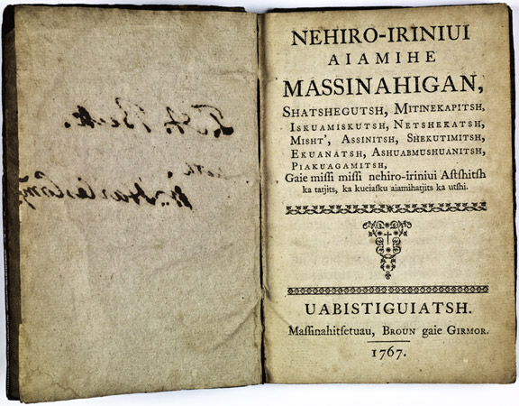 Livres anciens en langues autochtones : témoins de cultures fondatrices (BAnQ)